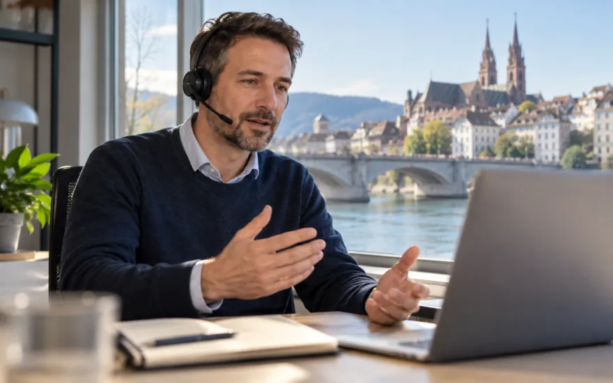 22bet support in der Schweiz: erwachsene Person prüft Kontoinformationen in einer Schweizer Alltagsszene